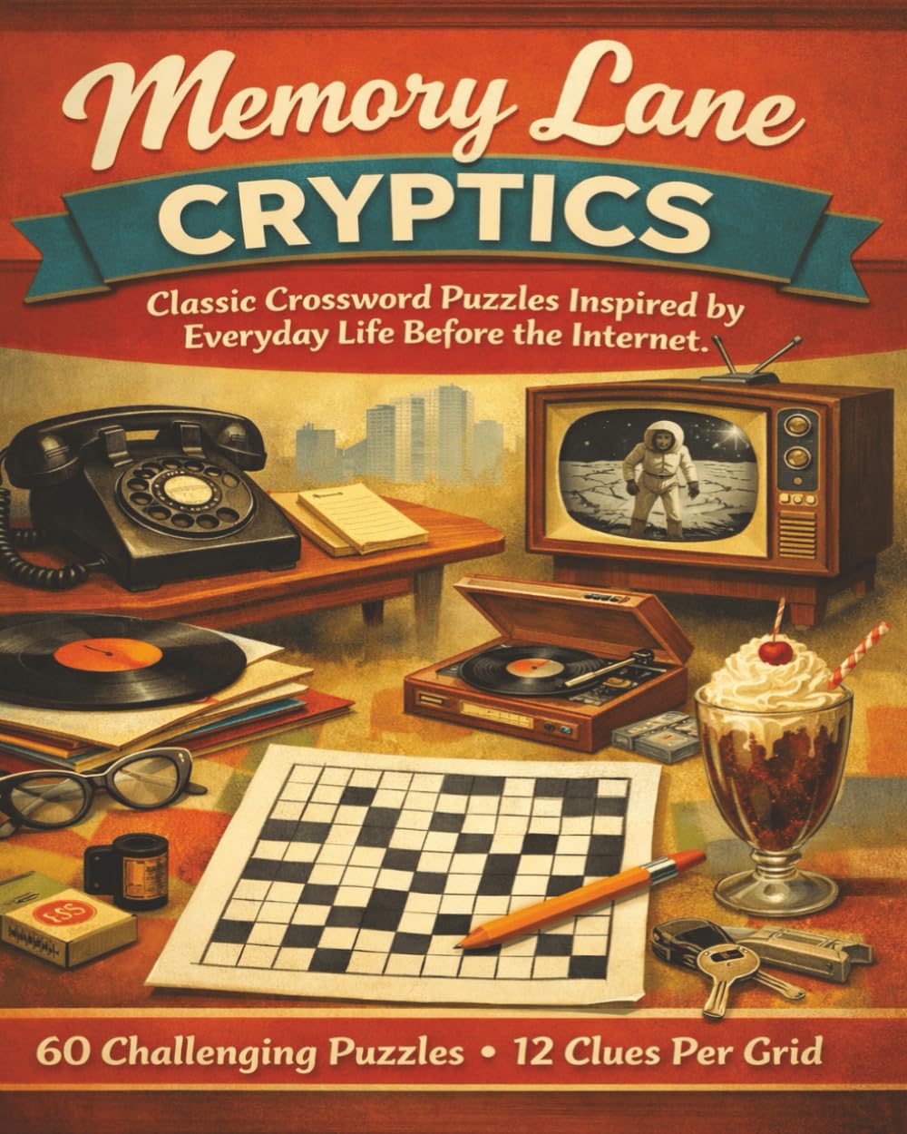 Memory Lane Cryptics: Classic Crossword Puzzles Inspired by Everyday Life Before the Internet