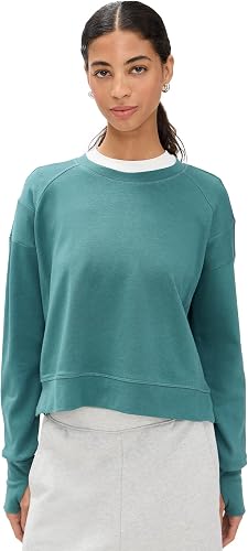Sweaty Betty After Class Cropped Crewneck Sweatshirt