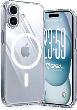 Babilden iPhone 17 İçin Kılıf Magsafe İle Uyumlu Şeffaf Sert Kristal Mika Sararmaz Telefon Kılıfı