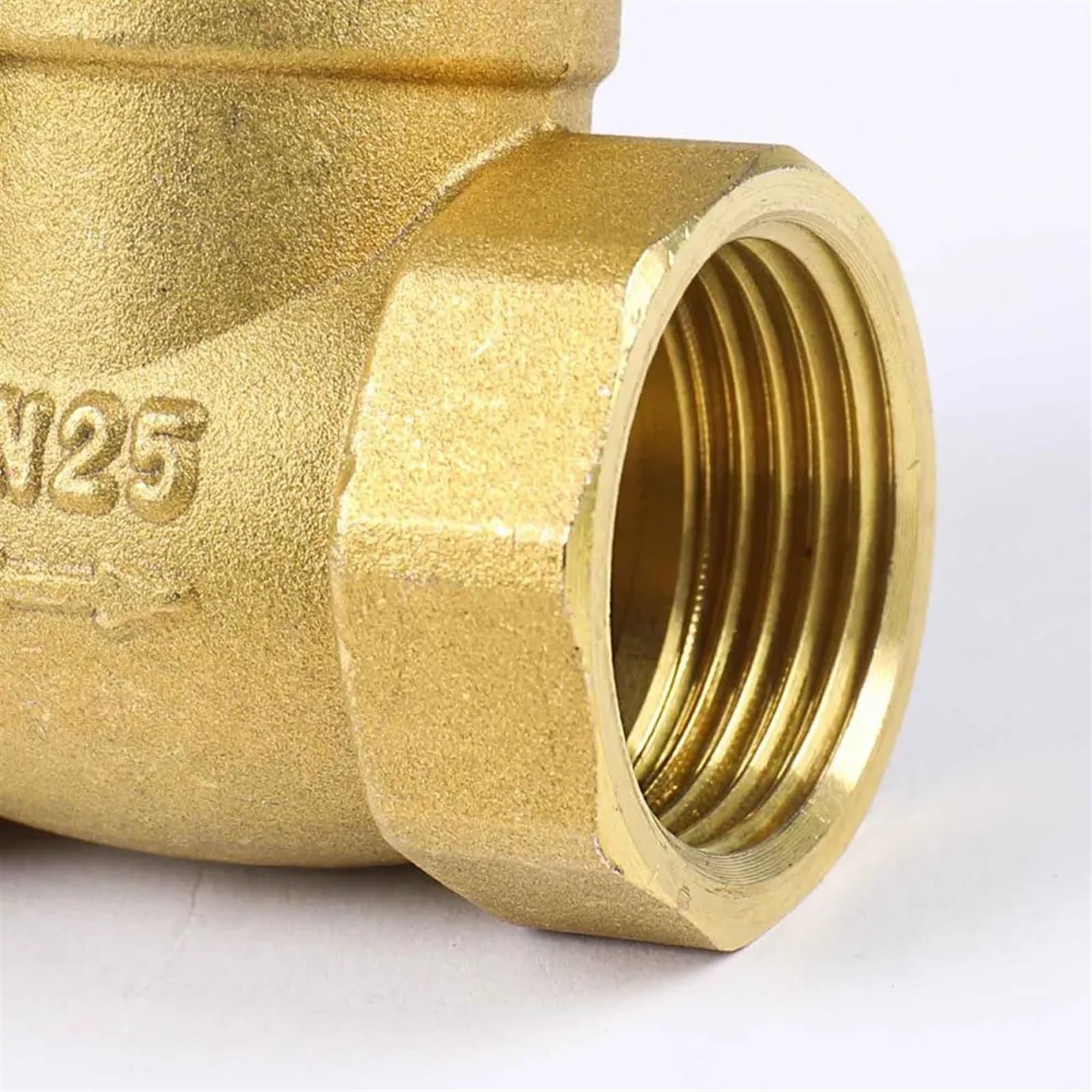 Valvola di ritegno a Battente in Ottone con Filettatura Femmina 1/2" 3/4" 1" 1-1/4" 1-1/2" 2" Non Ritorno unidirezionale(BSPP Better,1.5 inch)
