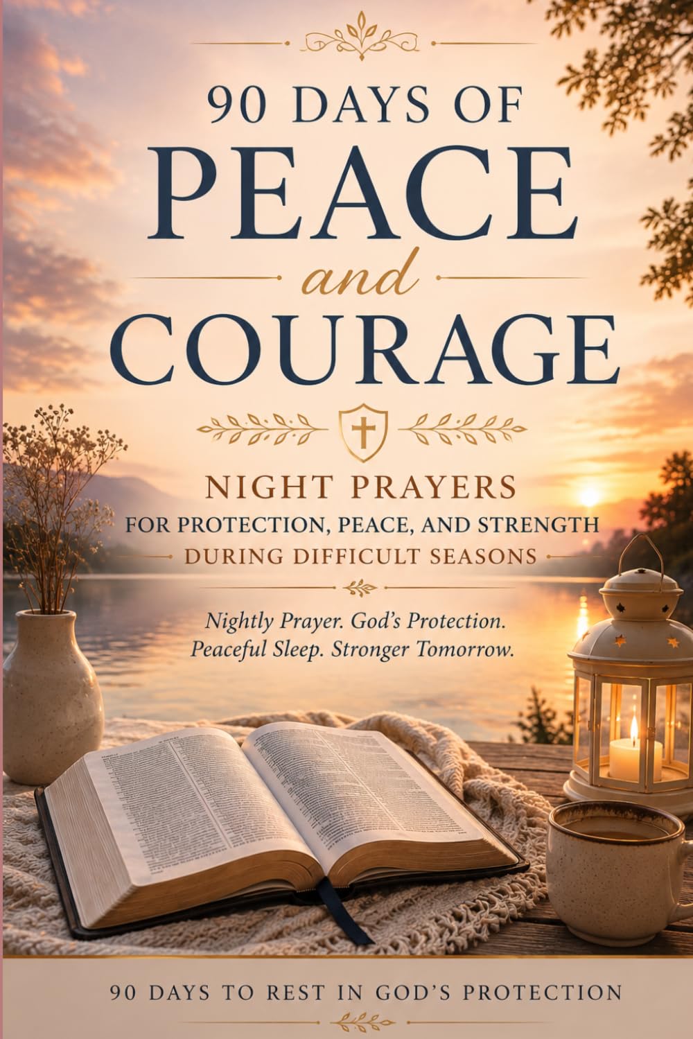 Night Prayer for Protection: 90 Days of Peace and Courage: A Christian Devotional with Night Prayers for Strength, Anxiety Relief, Faith, and Difficult Seasons