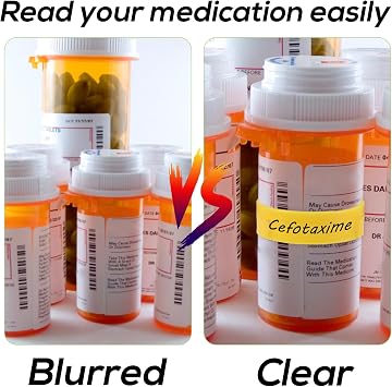 36pcs Medicine Bottle Label Clips, 3 Sizes Plastic Reusable Clips for Pill Bottles with Mini Marker Pen Pill Organizer for Easy Medication Identification for Home Travel(Yellow)