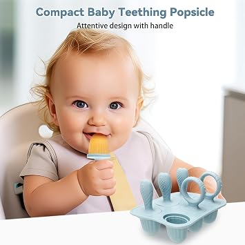 Silicone Baby Popsicle Molds with Sticks