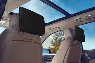 Rear Seat Entertainment Screen Cover Compatible with 2021-2025 2026 Cadillac Escalade ESV, GMC Yukon XL, Chevy Tahoe Suburban, 5mm Thick Padded Neoprene Display Protector Sleeve, Anti-Scratch & Dust-Proof, Stop Screen Time (2 PCS)
