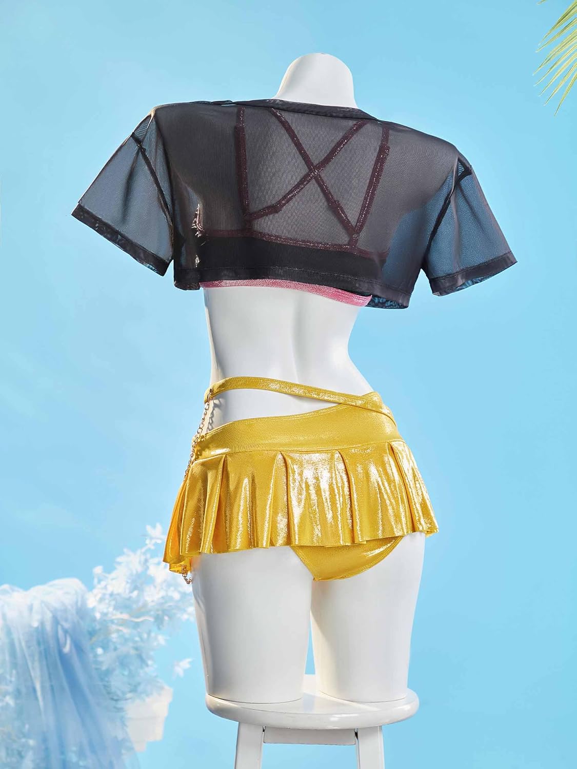 haikyuu Women Pop Singer Cosplay Swimsuit Anime Cosplay Rave Swimwear Clubwear Musical Festival Outfit