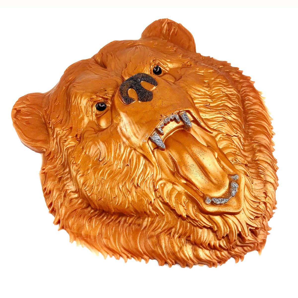 Zerodeko Molde de Silicona 3d para Manualidades DIY Cabeza de Oso, Antiadherente, Tamaño Mediano, Molde para Decoración de Escritorio y Adornos Artesanales