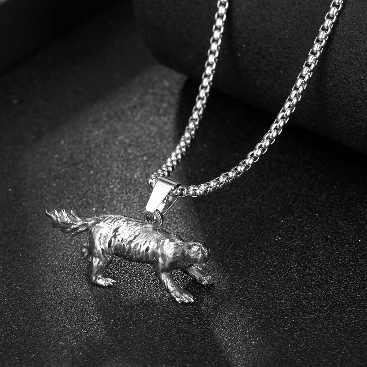 ожерелье, ожерелье с подвеской «Honey Badger Warrior Spirit» из титановой стали, ожерелье с подвеской в винтажном стиле с изображением дикого животного
