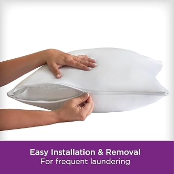 AllerEase Ultimate Cotton Pillow Protectors Standard/Queen 2Pack