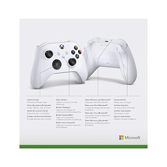 Microsoft Xbox Series S 512GB Game All-Digital Console, White - 2 Xbox Wireless Controllers - 1440p Gaming Resolution, 4K Streaming Media Playback, HDMI 2.1 (Renewed)