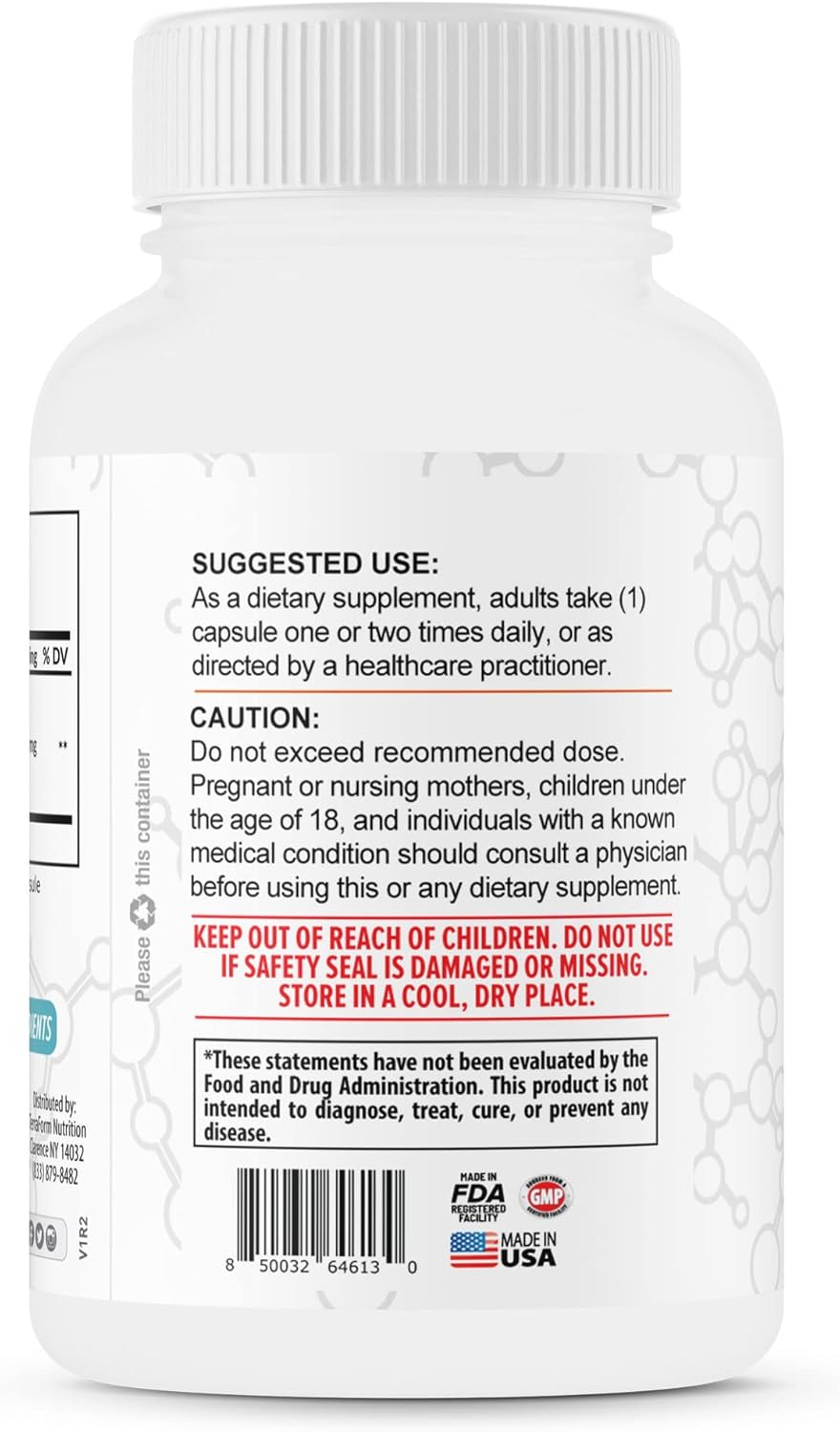 TerraForm Nutrition Extra Strength S-Acetyl Glutathione 300mg – 60 Acid-Resistant Capsules - Premium Glutathione Supplement - Highly Bioavailable & Stable Form SAG Supplement – Made in USA - Image 5