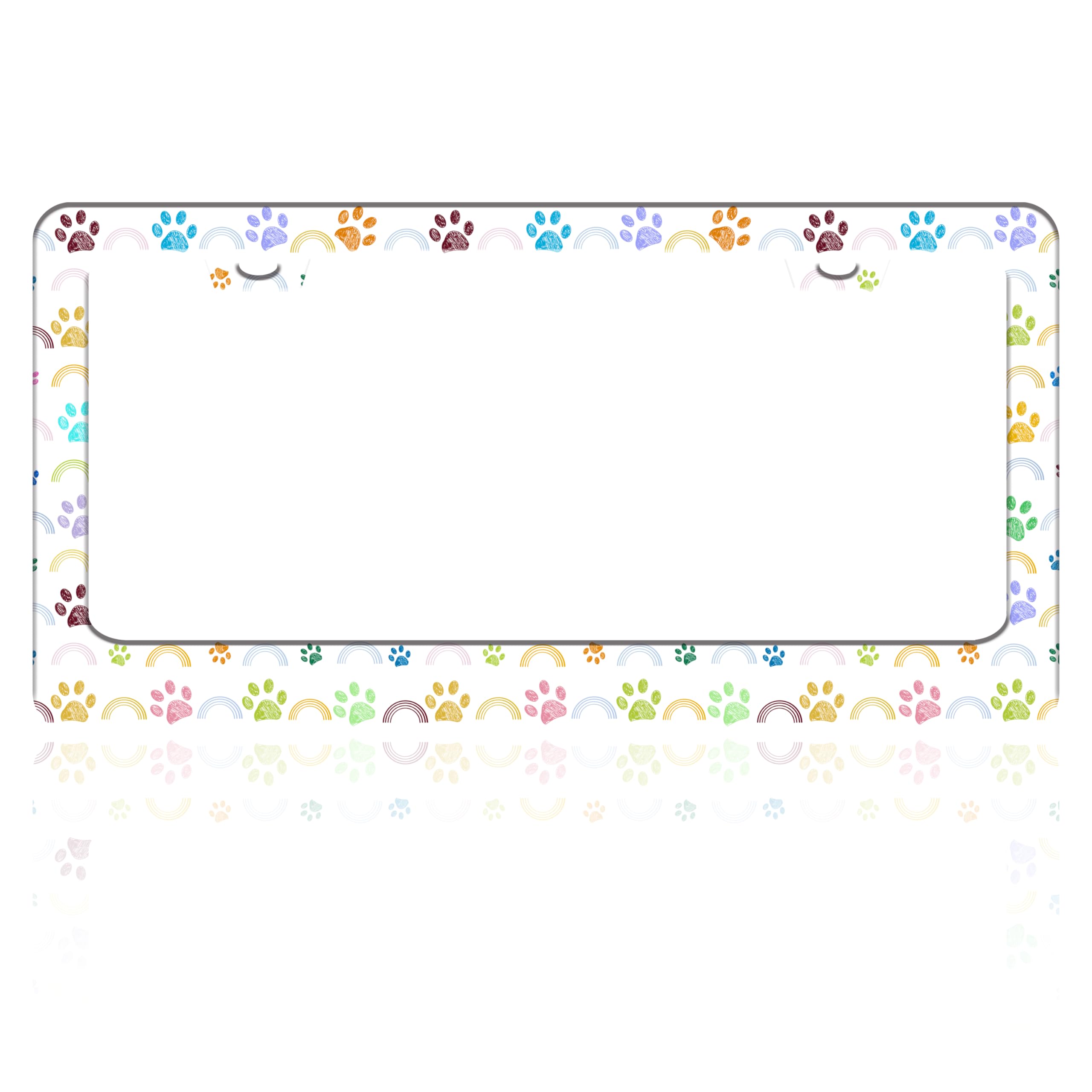 License Plate Frame Plastic Personalized Pet License Plate Frame - Foto 3