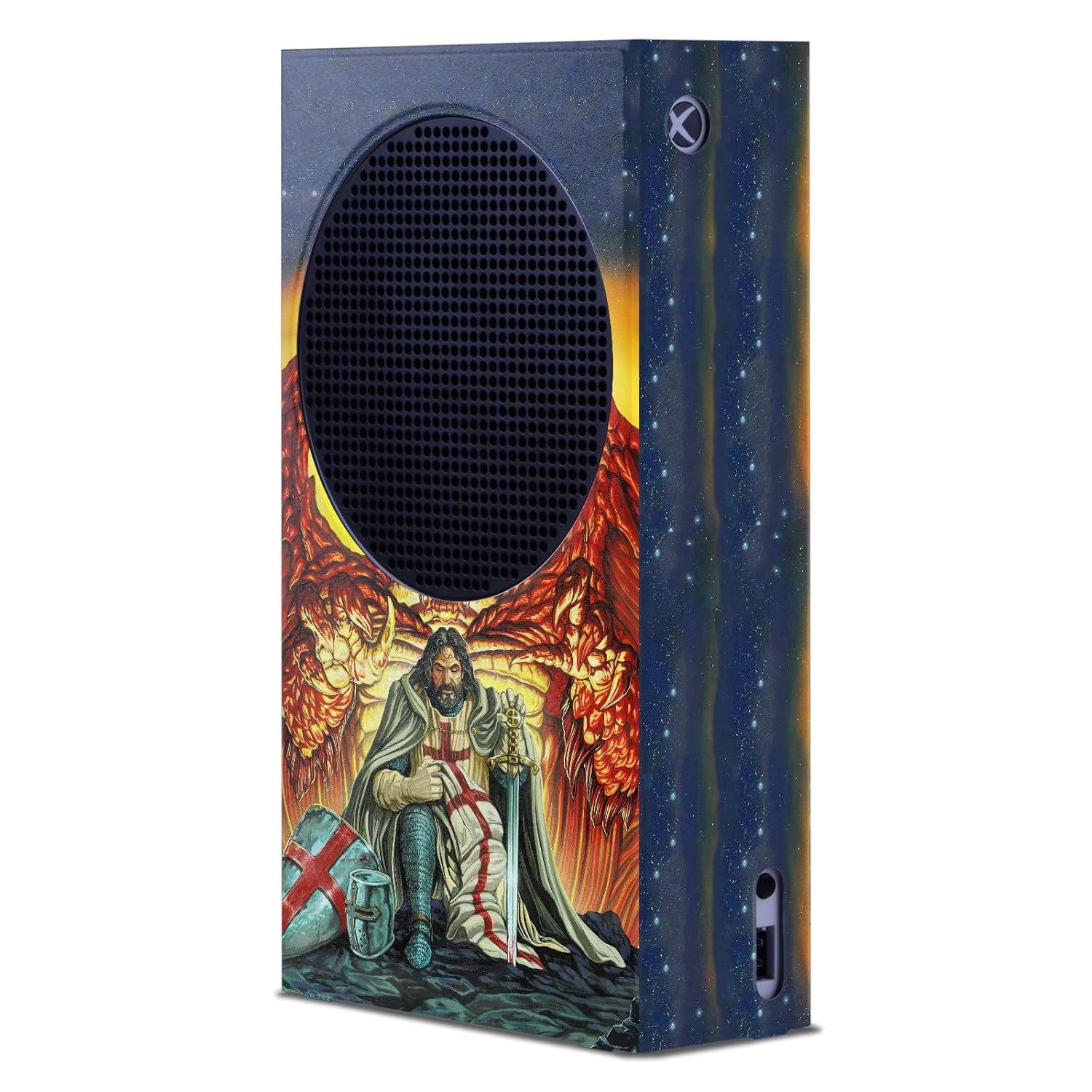 Head Case Designs Officially Licensed Ed Beard Jr Knight Templar Friendship Dragons Game Console Wrap Case Cover Compatible With Xbox Series S Console