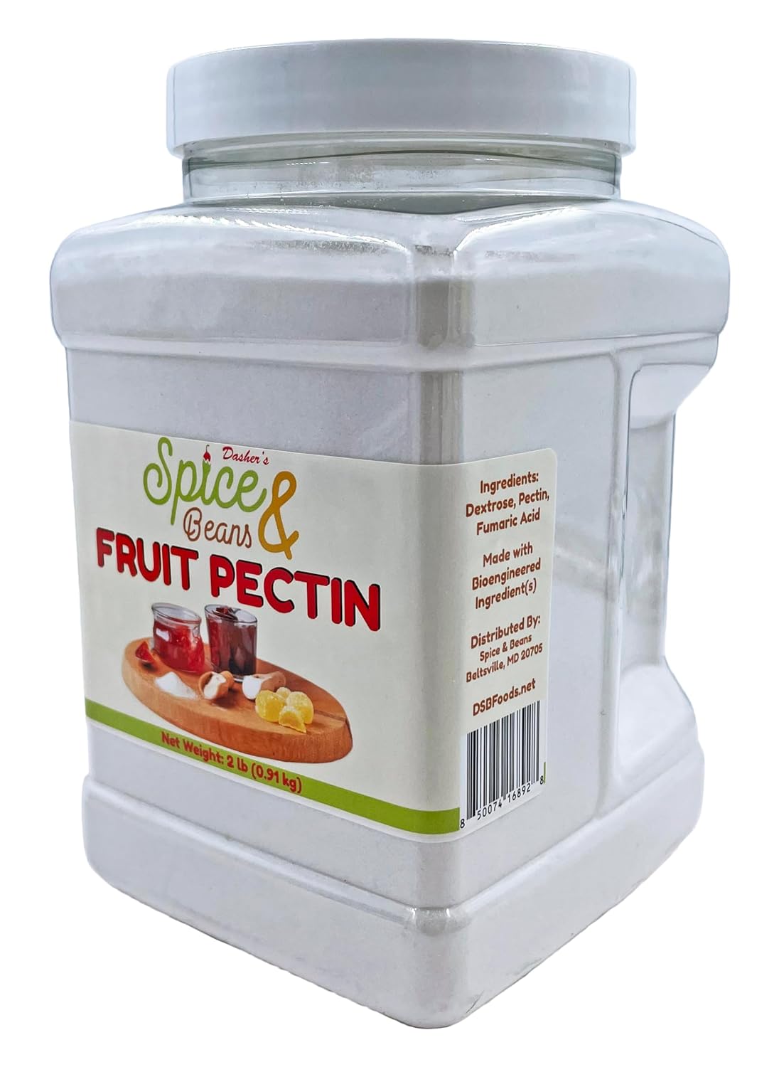Fruit Pectin | Thickener, Jams, Jellies, Preserves, Fillings, Gummy Candies | by Dasher's Spice & Beans | 2 lb