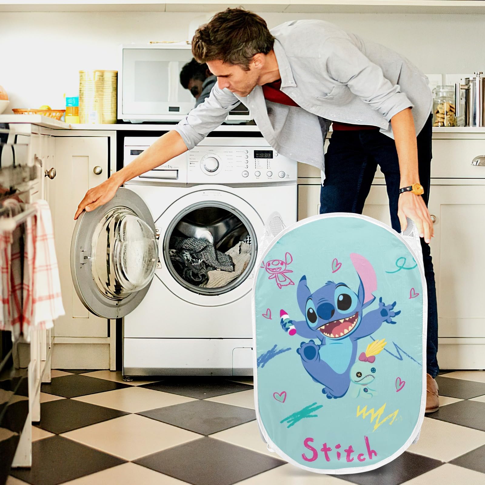 Amazon｜Stitch スティッチ ランドリーバスケット ランドリー