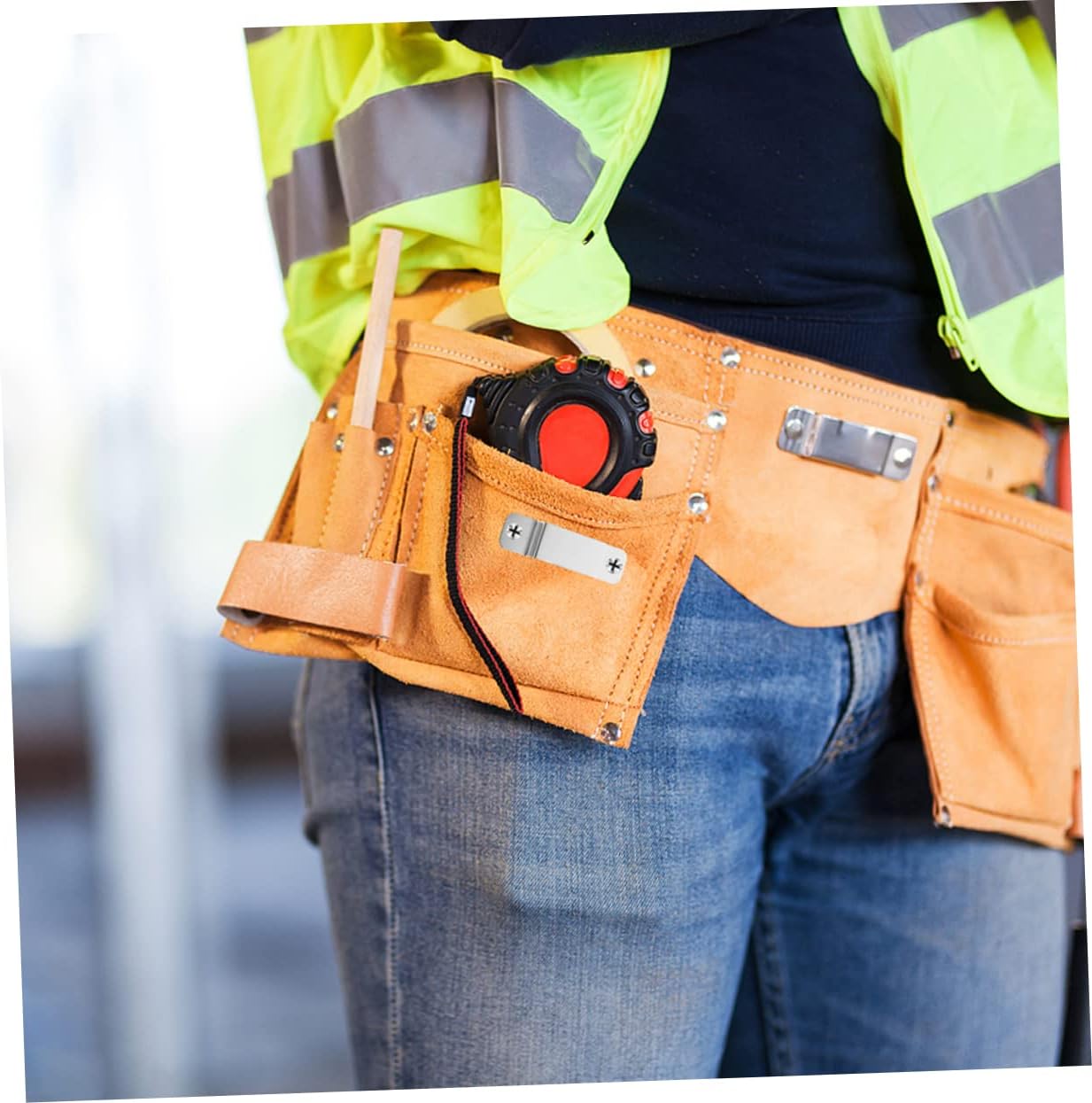 ARTIBETTER 60pcs Iron Tape Measure Holders Tool Clips for Ladders Walls Toolboxes and More