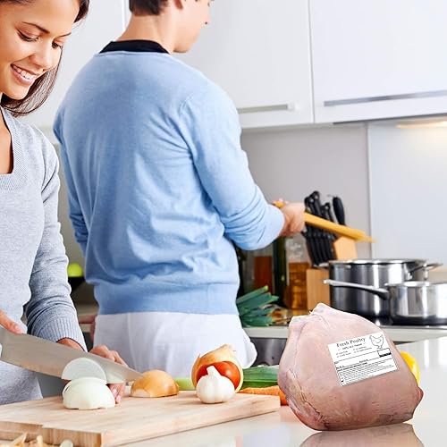 Miniatura 10 de Bolsas retráctiles grandes de pavo, 30 unidades de 16 x 30 pulgadas, bolsas termorretráctiles transparentes para aves de corral, congelador con