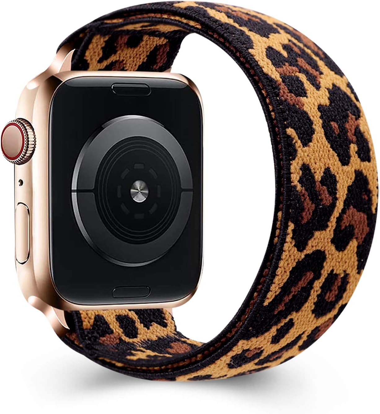 ZEROFIRE Elastics Band Compatible with Apple Watch 38mm/40mm 42mm/44mm Pattern Stretch Bands for iWatch Series 6 5 4 3 2 1, Fashion Handmade Replacement Strap for Women Men