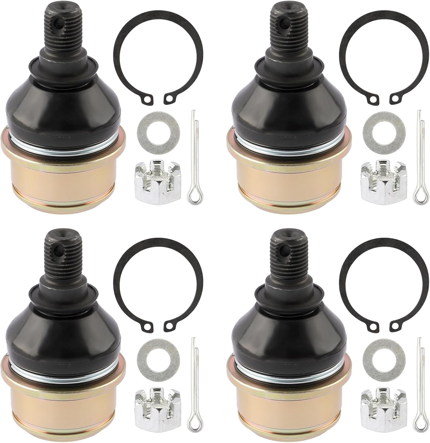 Upper Lower Ball Joint Set for Honda TRX420 450 500 Foreman Rancher Rubicon Replace 51375-HP5-601 51355-HN0-A01 Pack 51355-HN0-A00