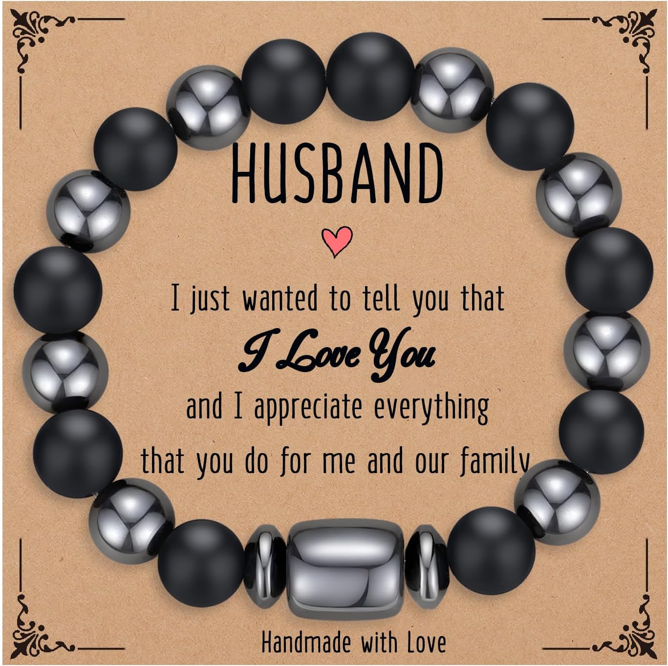 Bracelets for Men, Stocking Stuffers for Men, Mens Gifts, Cool Gifts for Him, Husband, Boyfriend, Dad, Son, Grandson, Nephew