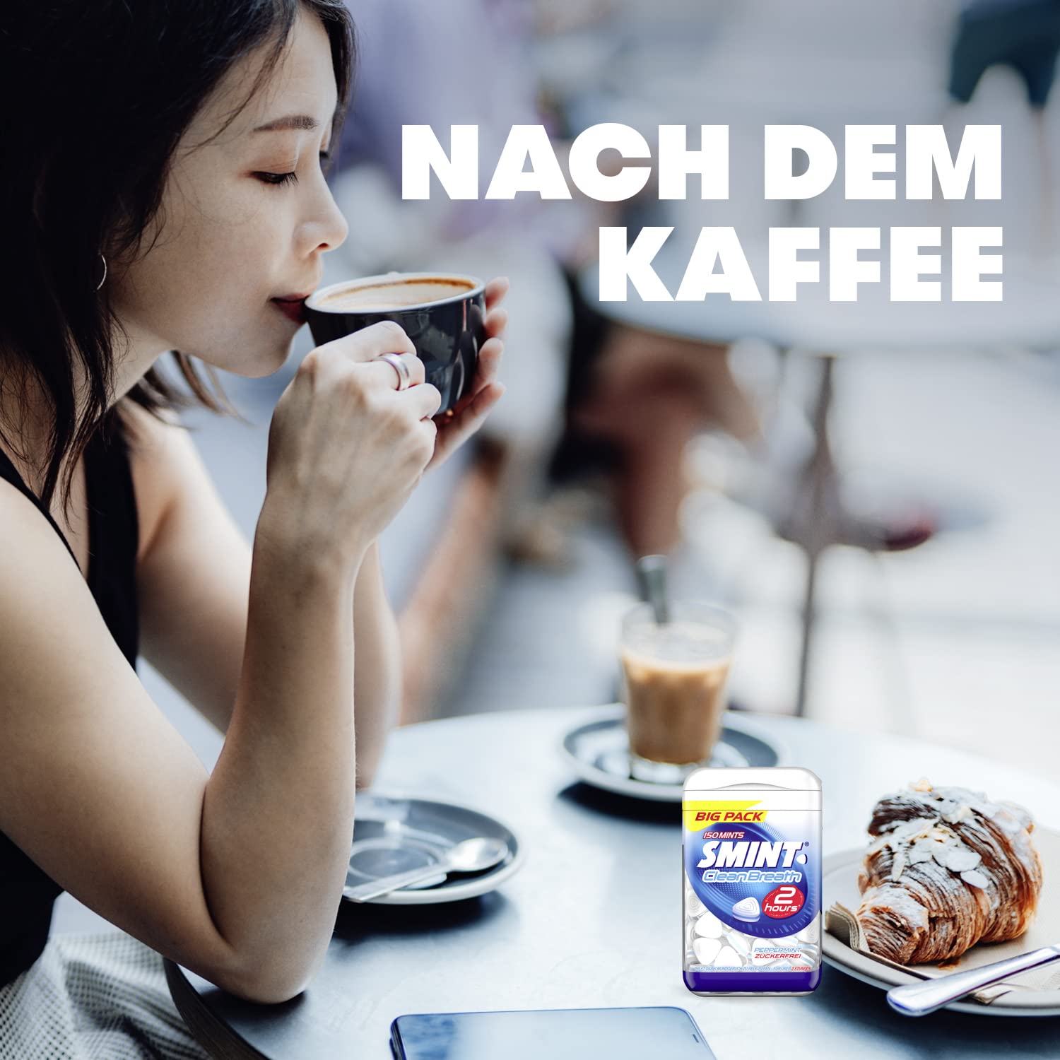 SMINT 2H Clean Breath Peppermint & 2 hours Peppermint, 12 Metall-Dosen mit Pfefferminz-Pastillen, zuckerfreie Mints für ein frisches Mundgefühl für mehr als 2 Stunden, 12 x 35g