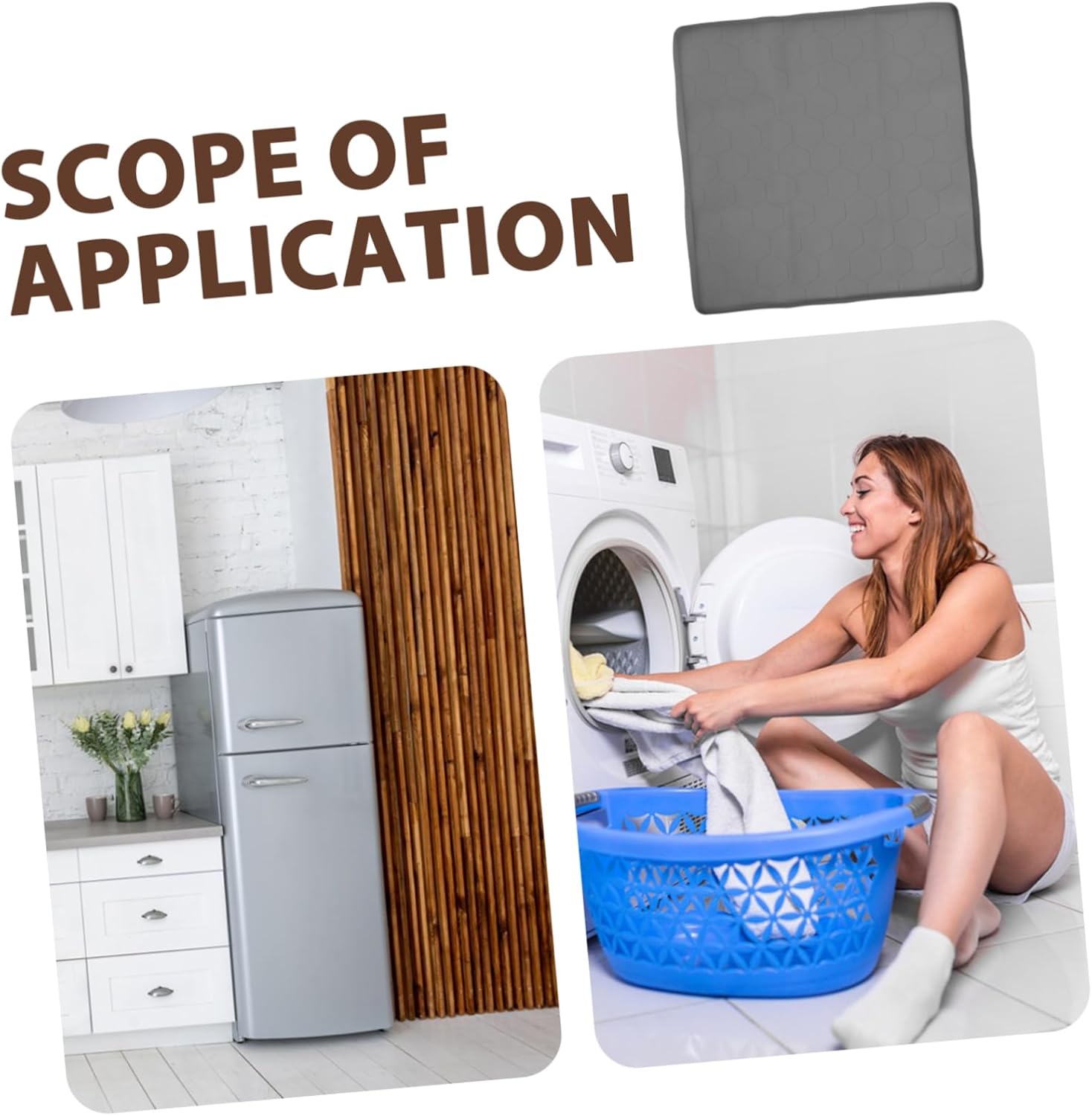 Luxshiny under Sink Mat Flexible Drip Tray for Kitchen and Bathroom Grey Cabinet Liner Sound Absorbing and Leak Prevention for Sinks and Washing Machines