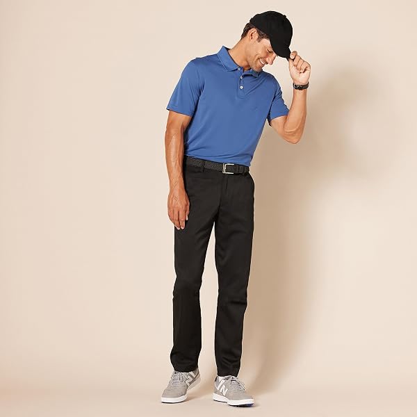 Amazon Essentials Uomo Pantaloni Elasticizzati con Taglio Dritto - 4