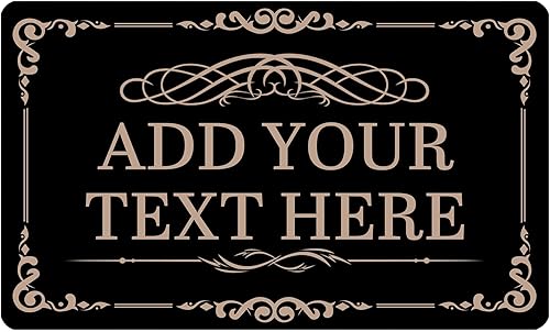 Miniatura 1 de Tapete personalizado de bienvenida para el hogar familiar, tapete personalizado para puerta interior y exterior con tu entrada de texto para casa,