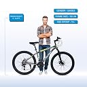 CROW - Cross TRAK 21 Speed Gear Cycle | 26" T Cycle for Boys 12 to 15 Years | Bicycle for Men Adult | Mountain Bike with Front Suspension & Dual Disc Brakes| Unisex MTB Cycle for Men | gallery image