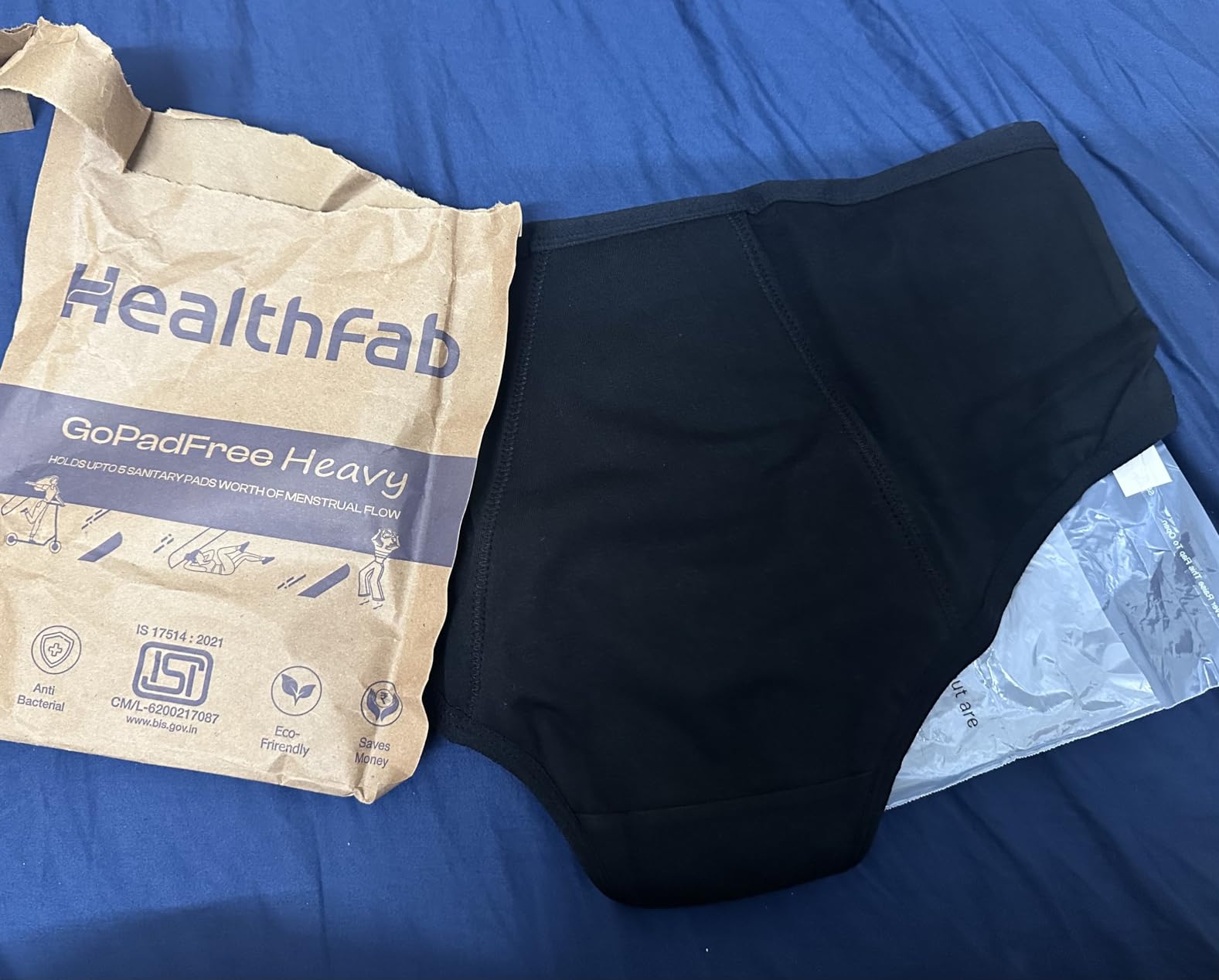 Healthfab HEALTHFAB ; The Fabulous You Cotton Blend Gopadfree Heavy Period Panty ...