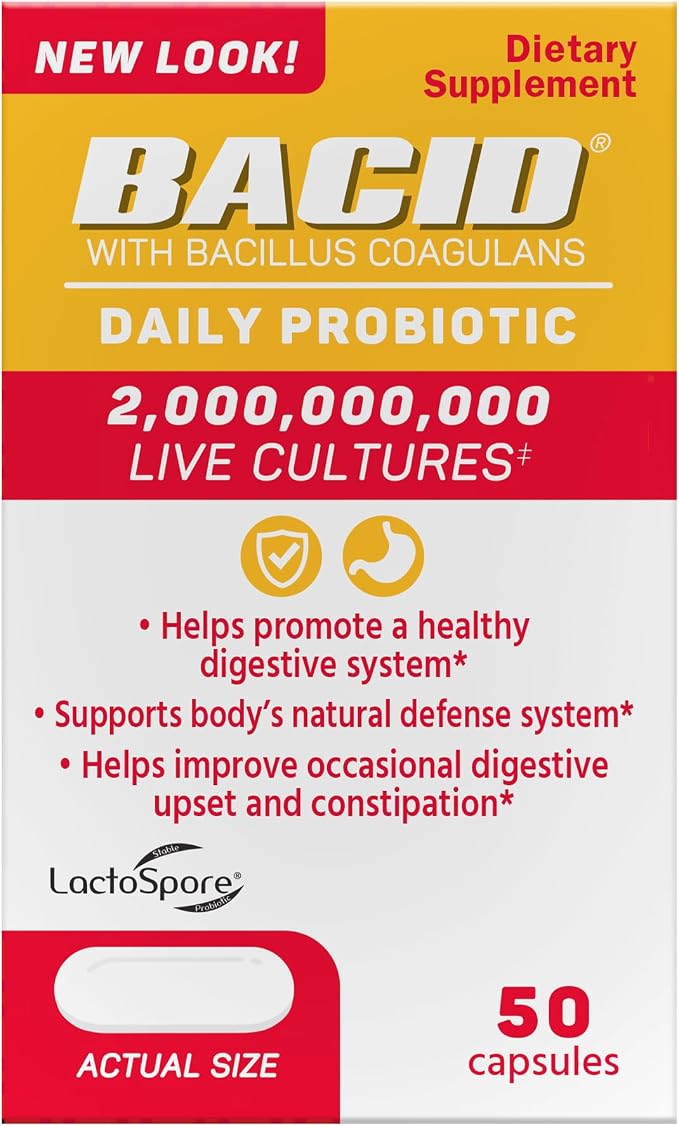 Bacid Daily Probiotic with Bacillus Coagulans