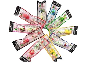 Hookah Lolly Pop Candy Tips Colorful Tip Disposable Candy-Style Mouth Tips Individually Wrapped Glow-in-the-Dark Plastic Tips Assorted Flavors