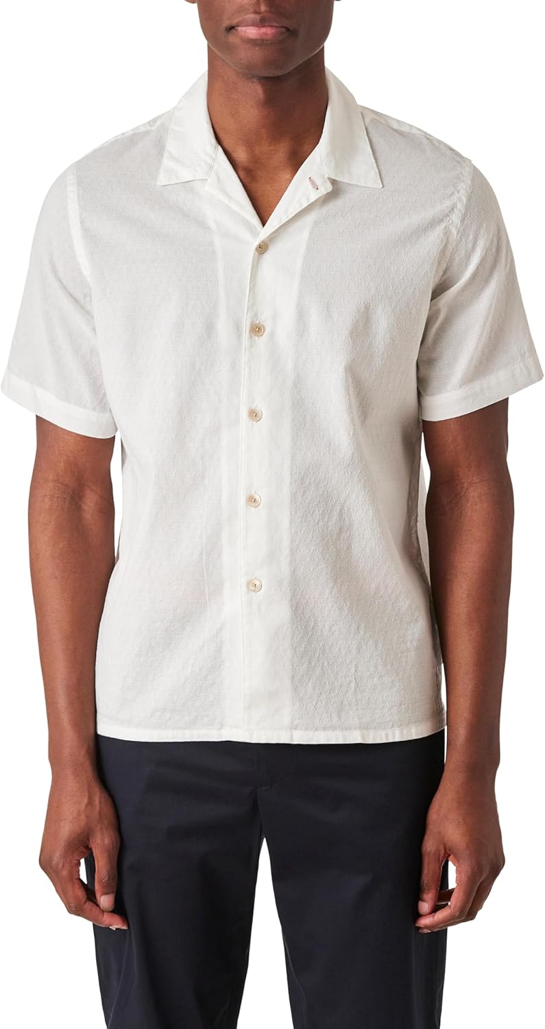 Paul Smith Men's Ps Paul Smith Men's Textured Short Sleeve Shirt