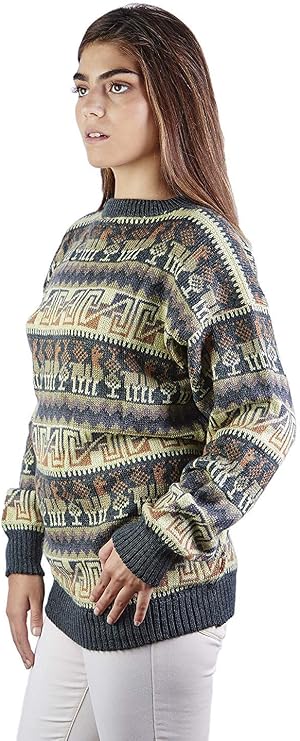 Alpaca Wool Sweater Women | Alpaca Wool Cardigan Women | Warm & Soft Alpaca Sweaters Women | Alpaka Fair Isle Sweater