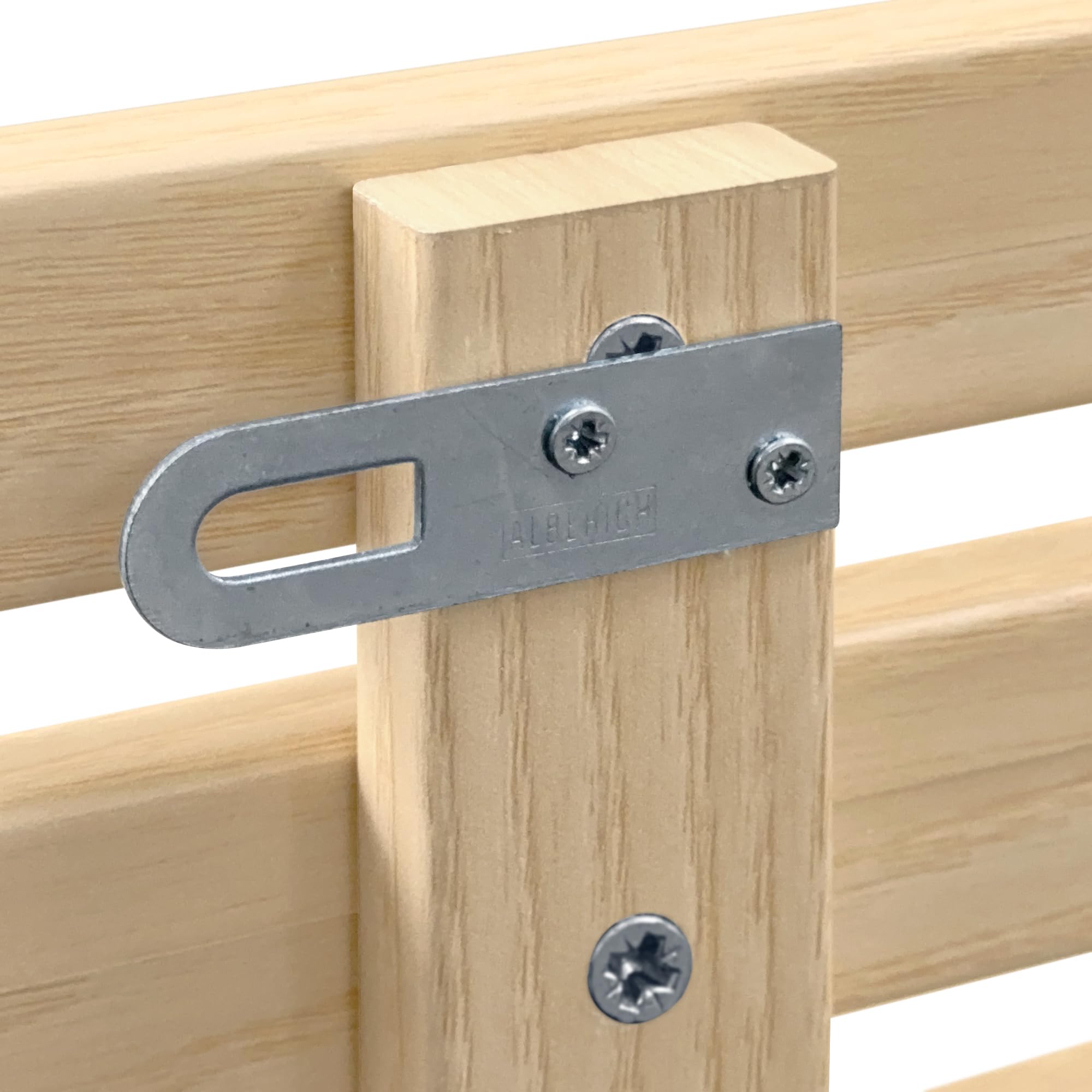DHOME Cabecero de Madera reciclada DM Estilo Japones Cama Palets Herrajes incluidos (180cm Dual, Madera Natural)