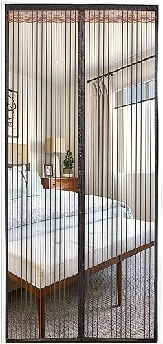 NANO Magnetic Screen Door, Magnets with Heavy Duty Mesh Curtain, Fits Doors up H