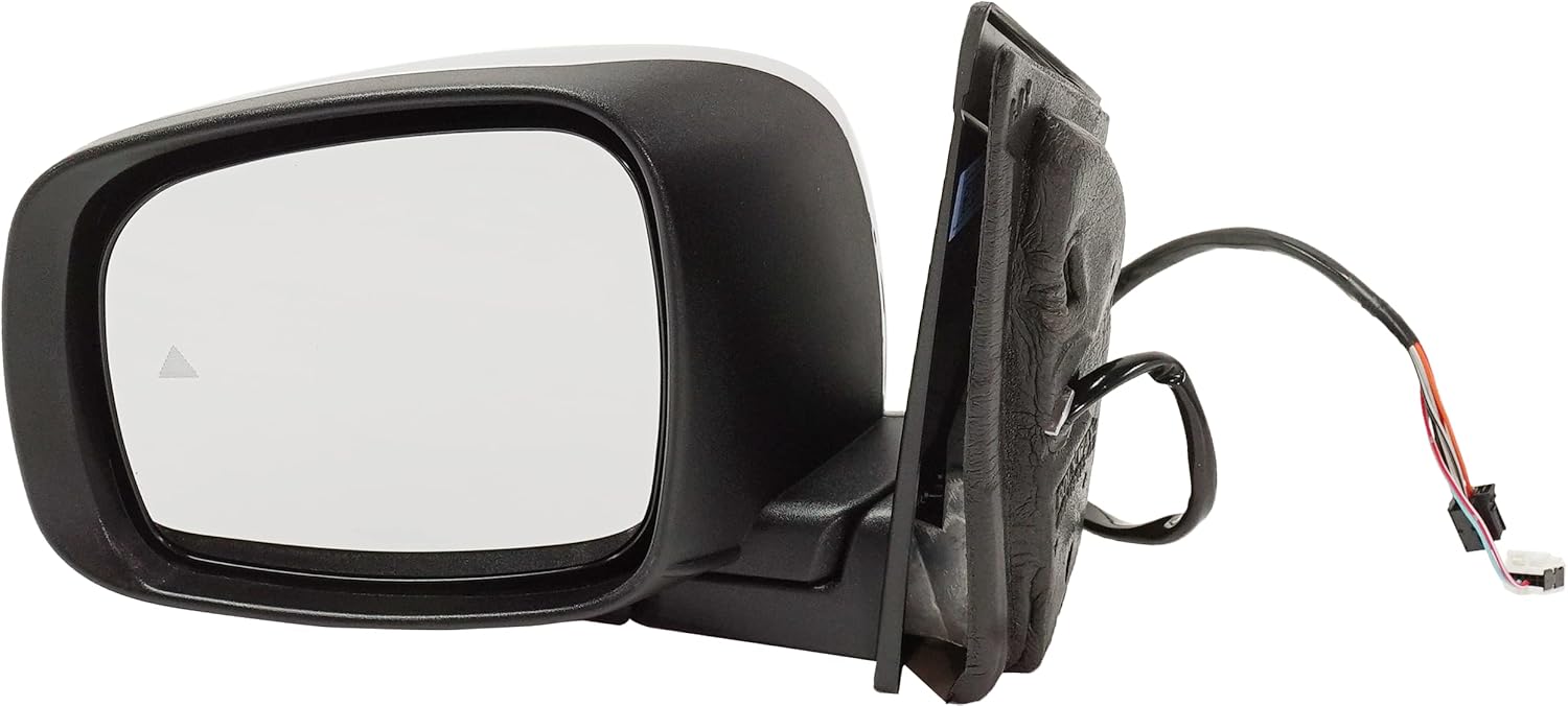 Garage-Pro Driver Side Power Heated Mirror for Dodge Grand Caravan Chrysler Town & Country 2009-2016 With Signal Light & Blind Spot Monitor; Without Memory Chrome