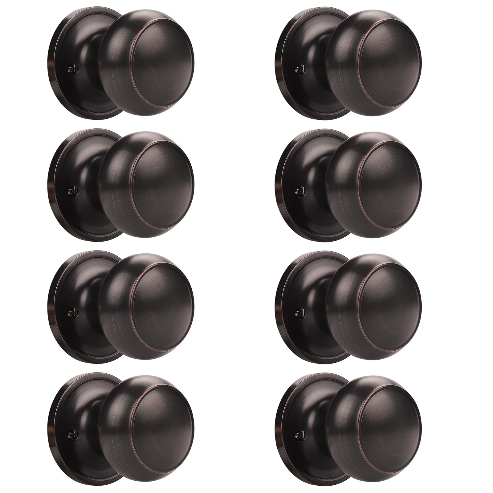 Brushed Nickel Dummy Door Knobs - 2 Pack -21