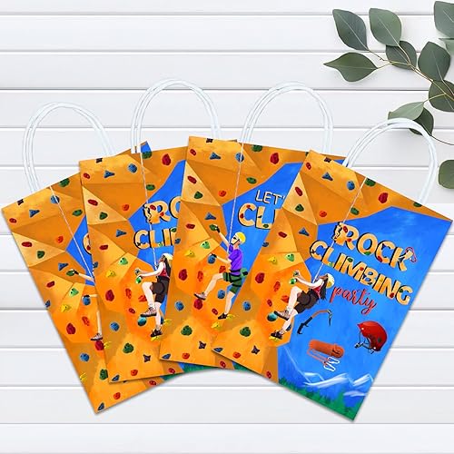 Miniatura 7 de 16 bolsas de golosinas de escalada en roca para suministros de fiesta de cumpleaños, aperitivos de regalo, dulces con asas para niños y adultos,