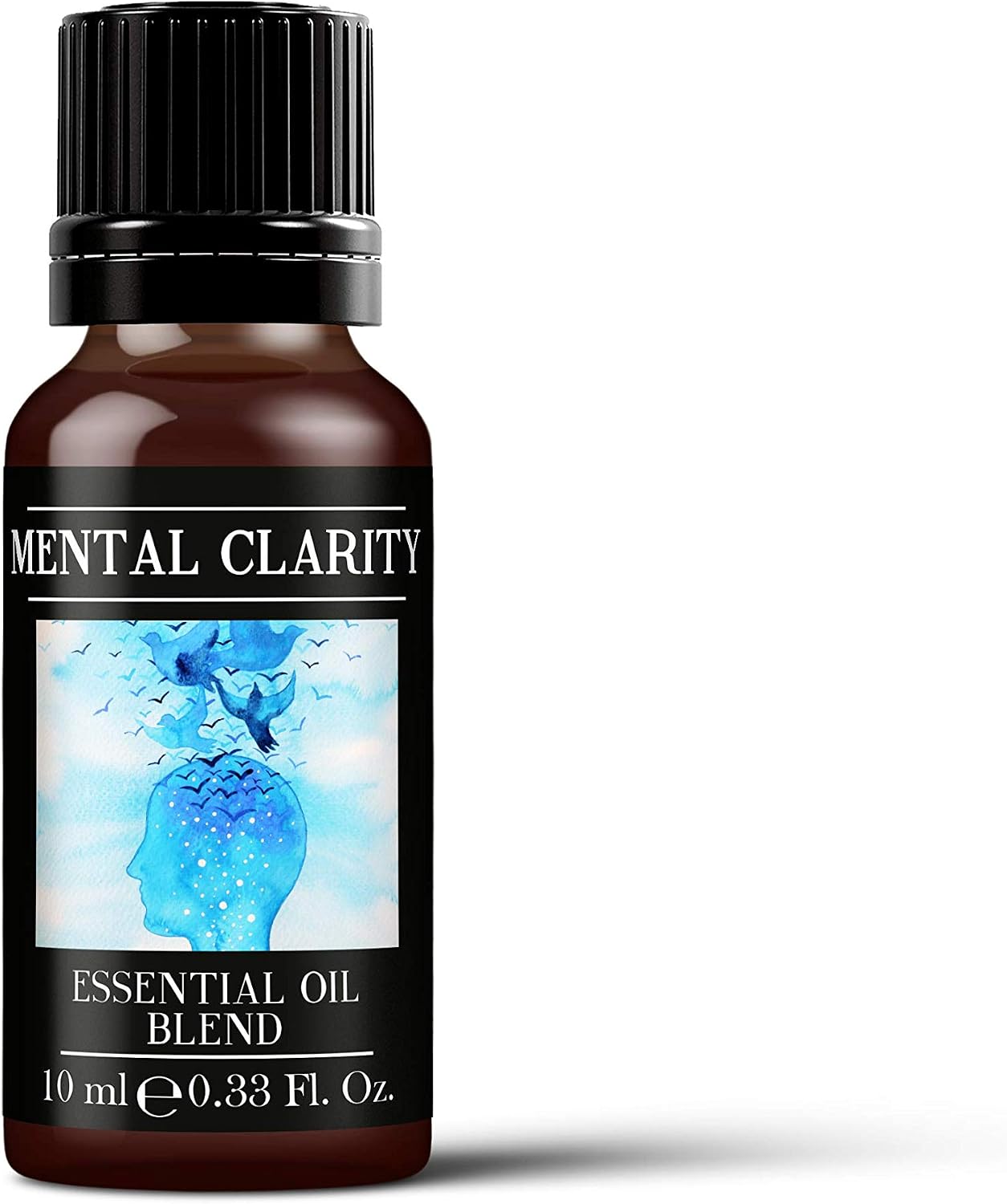 Mystix London | Mental Clarity Pure & Natural Essential Oil Blend 10ml - for Diffusers, Aromatherapy & Massage Blends | Perfect as a Gift | Vegan, GMO Free