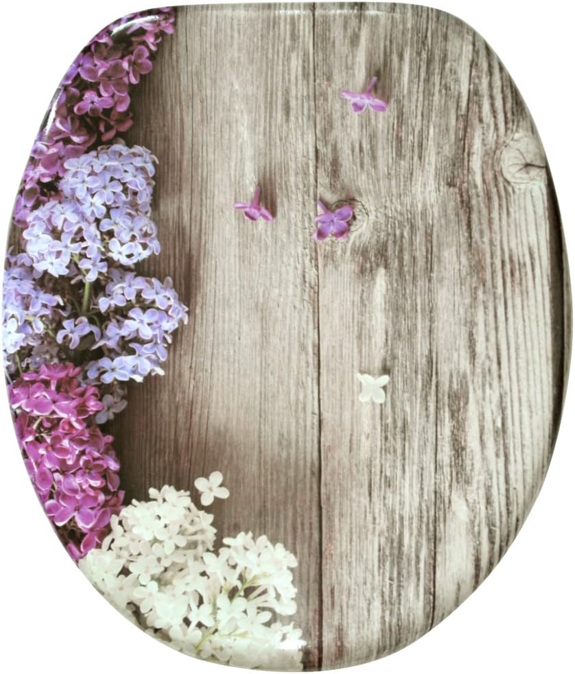 Sanilo Soft Close Toilet Seat, Wide Choice of Beautiful Toilet Seats, Stable Hinges, Easy to Mount (Lilac) - Image 3