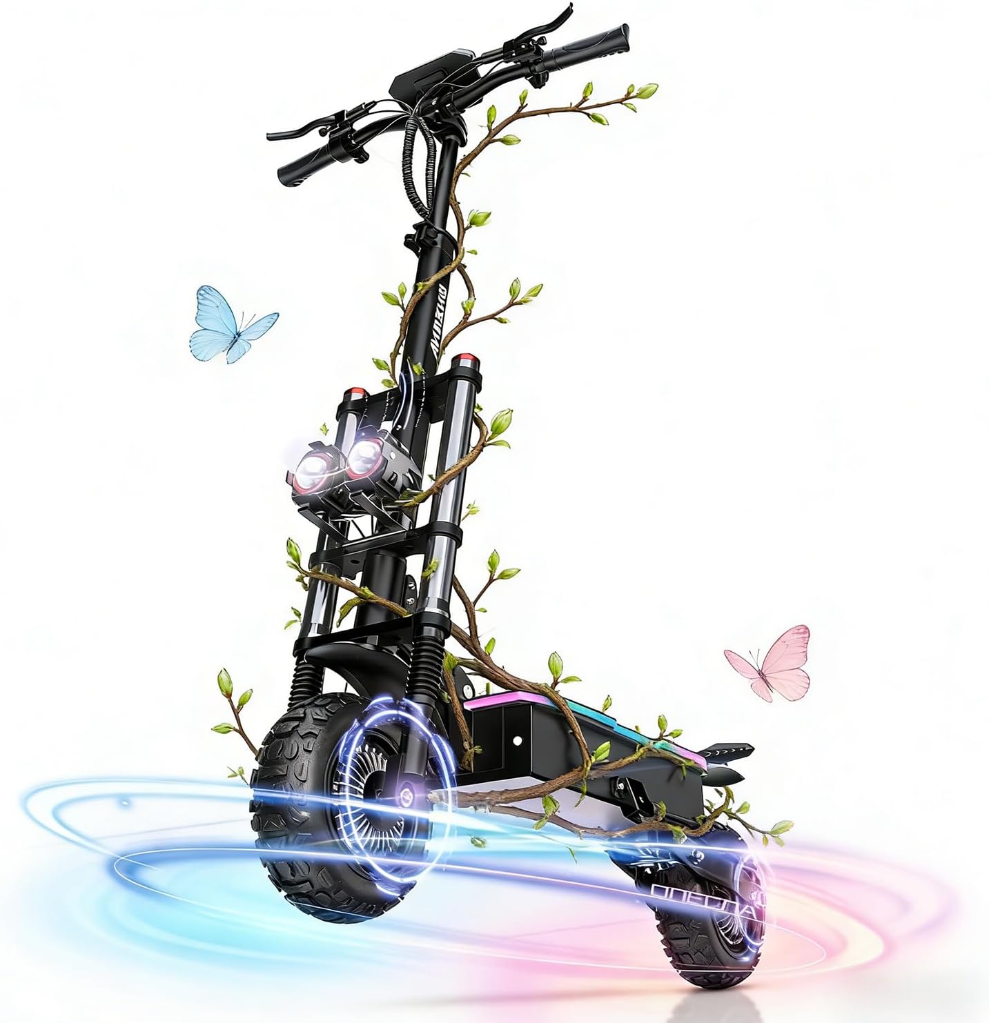 Electric Scooter Adults, 5600W/7000w Dual Motors with 60/70 Miles Range Battery, Up to 50/55 MPH Top Speed, 11"/12" Tubeless Tires Commuting Scooter for Adults with Detachable Seat