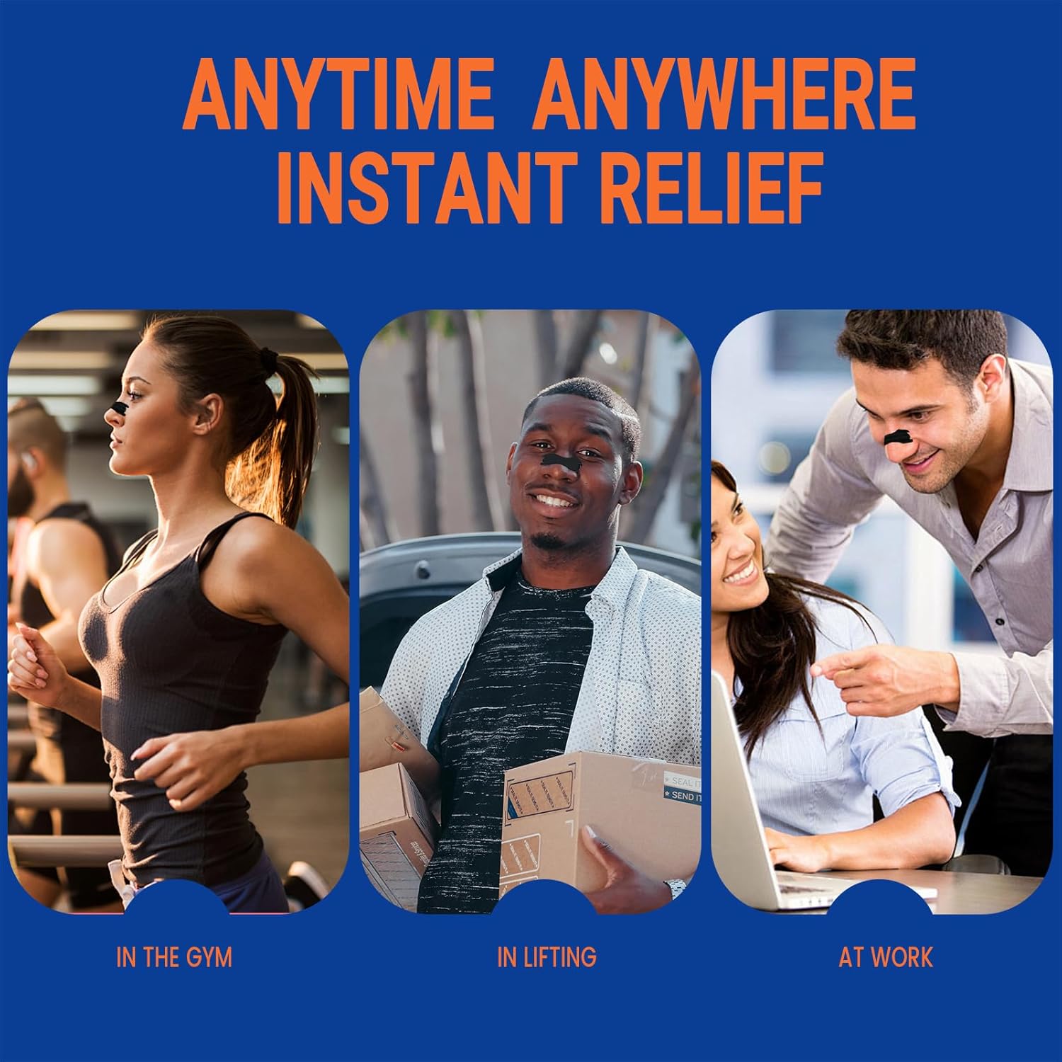 Nasal Strips for Snoring,Nose Strips for Sports Breathing, Help Anti Snoring Devices,Drug-Free Snoring Solution,Strips to Reduce Snoring and Relieve Nose Congestion - Image 6