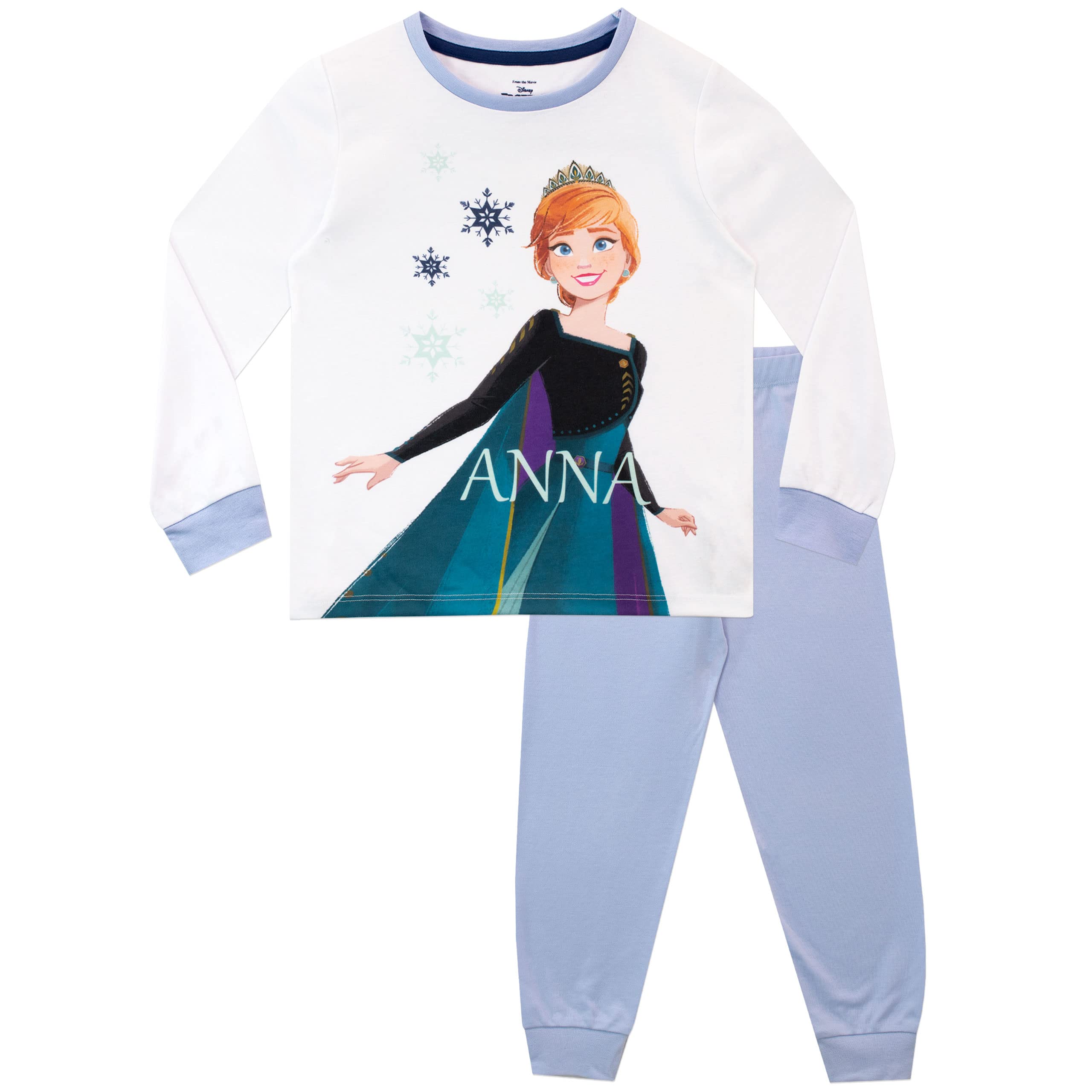 Disney Kraina Lodu Piżamy | Zestaw 2 Piżam dla Dziewczynek | Piżamy Anna i Elsa dla dzieci