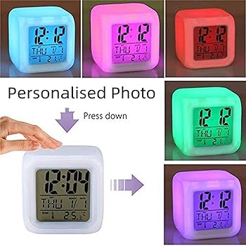 Amazon.co.jp: 恐竜目覚まし時計パーソナライズされた写真