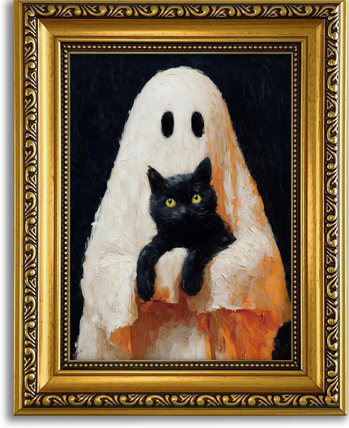 Framed vintage Halloween print