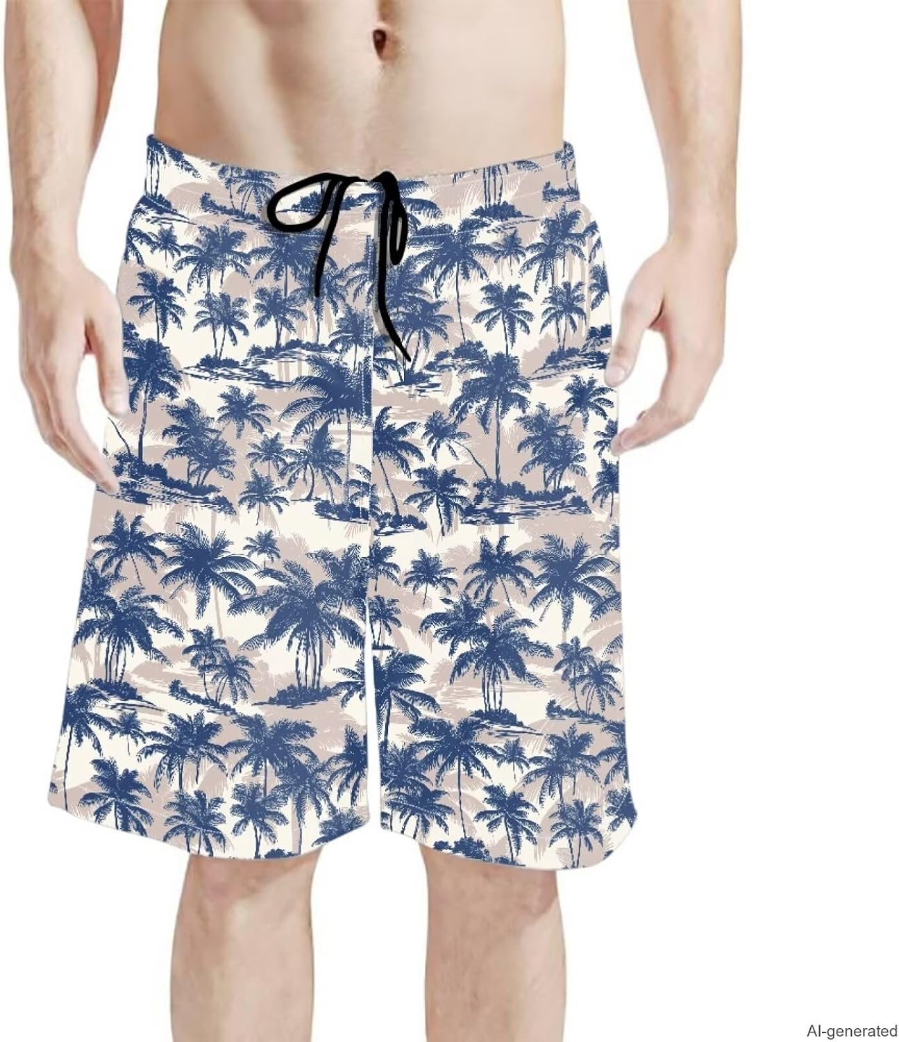 Couples Matching Swimsuits Hawaiian Women's Bikini Sets with Men's Swim Trunks