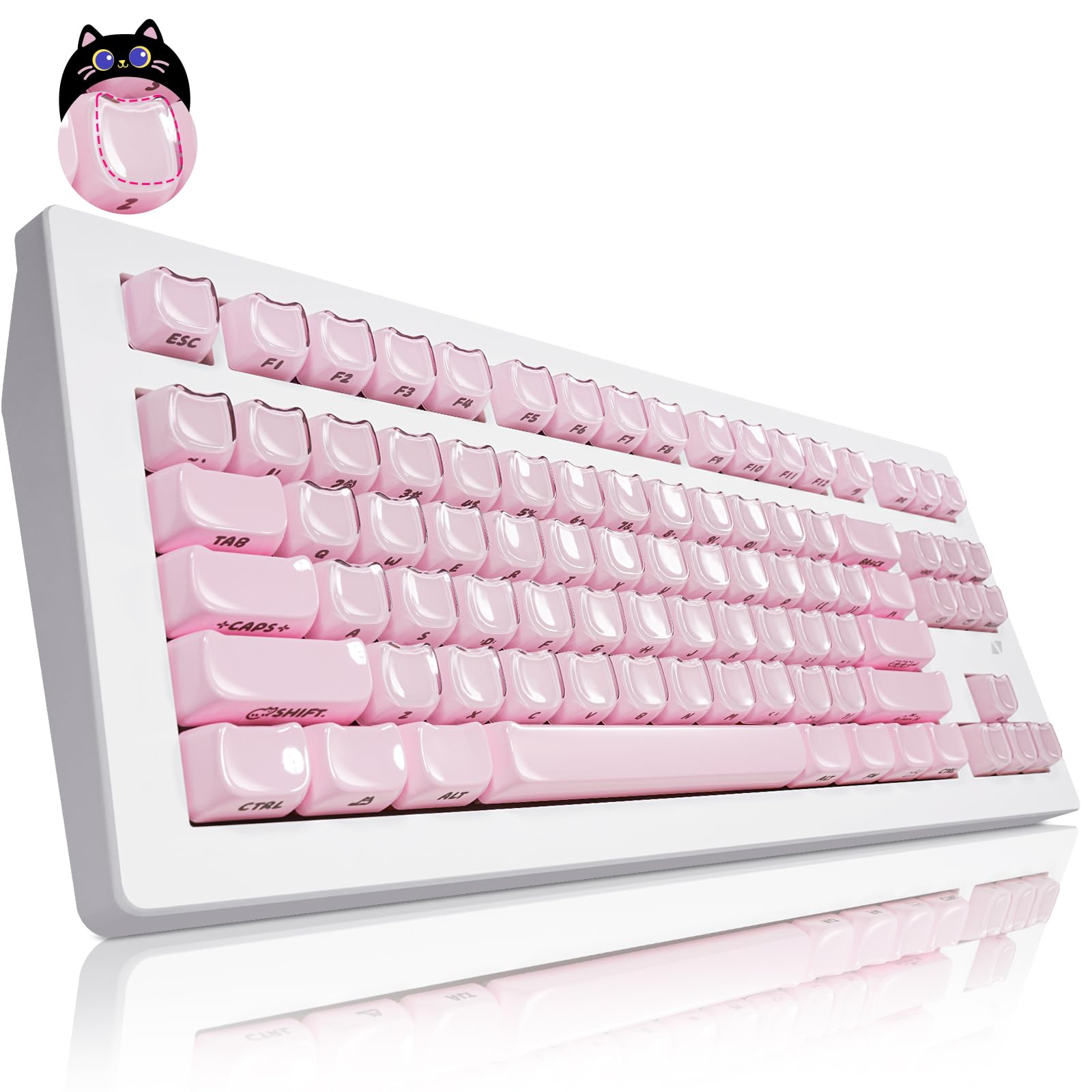 Amazon.co.jp: ZORNHER CG870ワイヤレスメカニカルキーボード、80