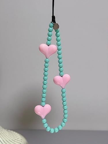 Miniatura 58 de Drawwind Correa universal con cuentas para teléfono, correa universal para teléfono celular, bonita pulsera de muñeca, cadena de cuentas, accesorios