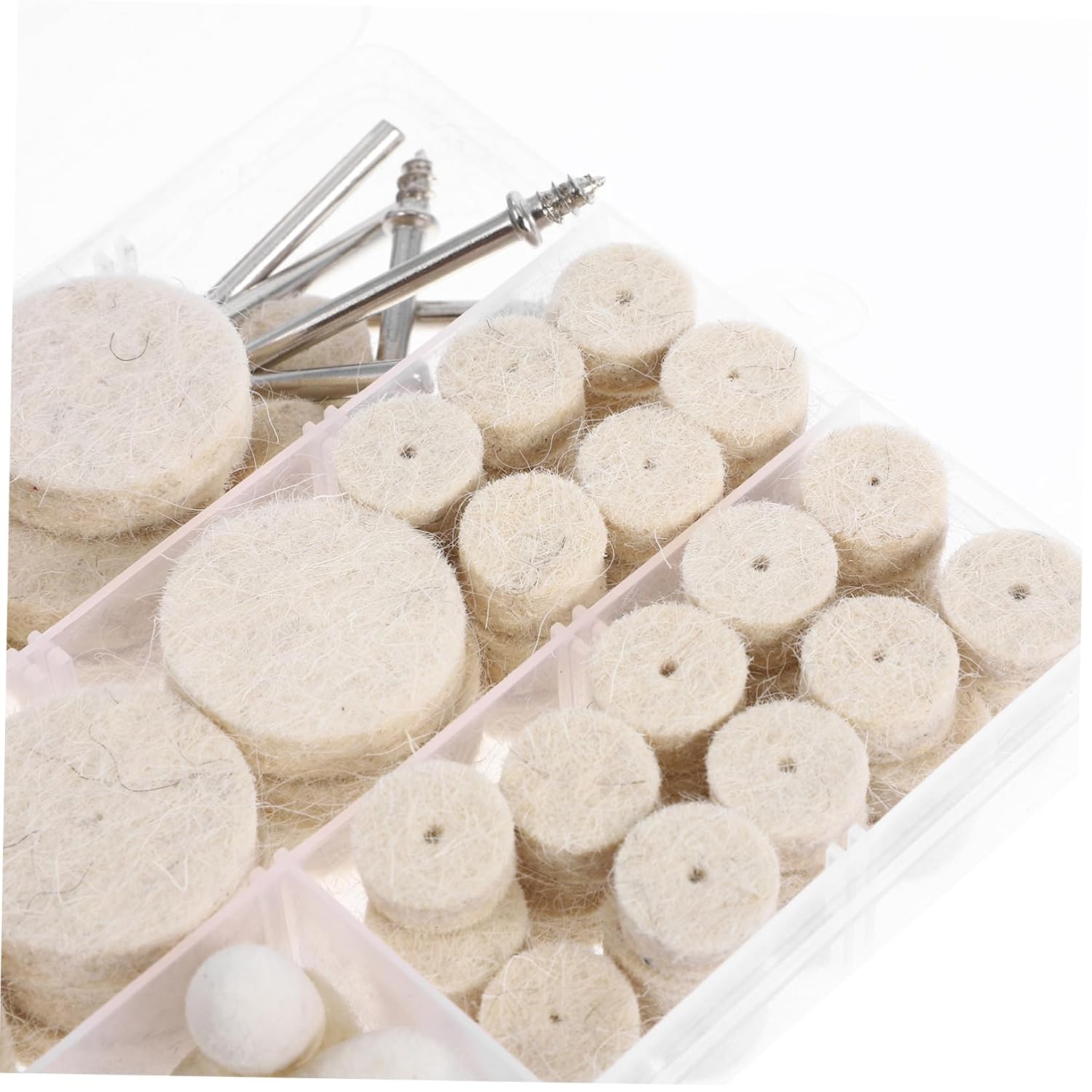 Cabilock Professional Jewelry Polishing Kit Electric Buffing Wheels Wool Polishing Buffing Wheel Kit Abrasive