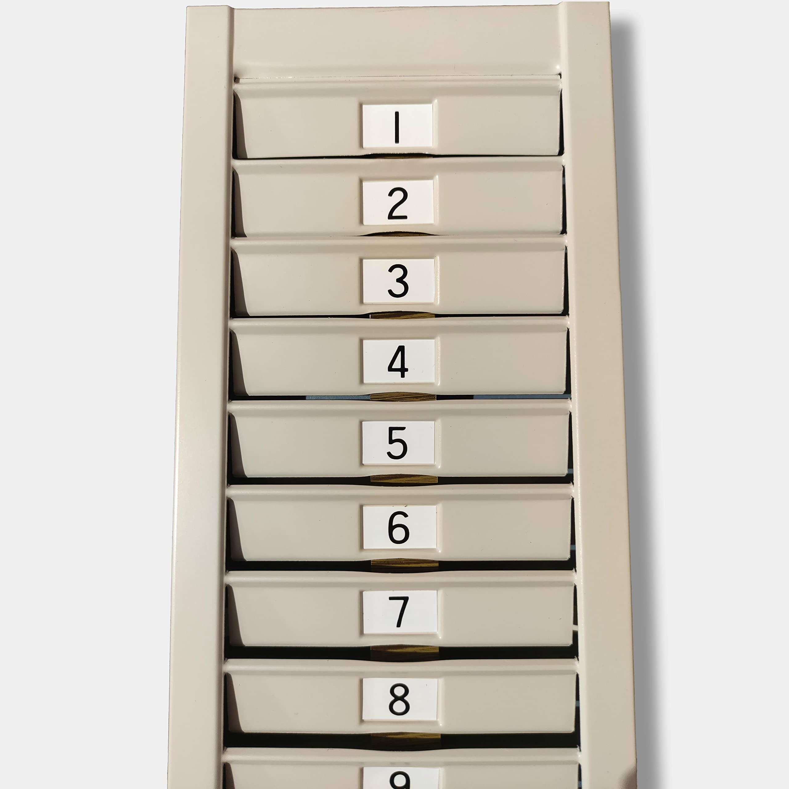 X-TIME SERVICE | Casellario Portacartellini da 15 Posti in Metallo